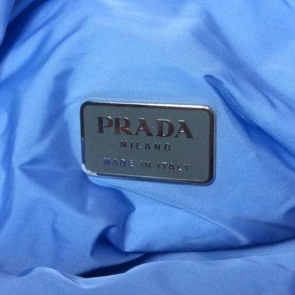 Preowned Prada Nylon Backpack in Baby Blue - Picture 5 of 8